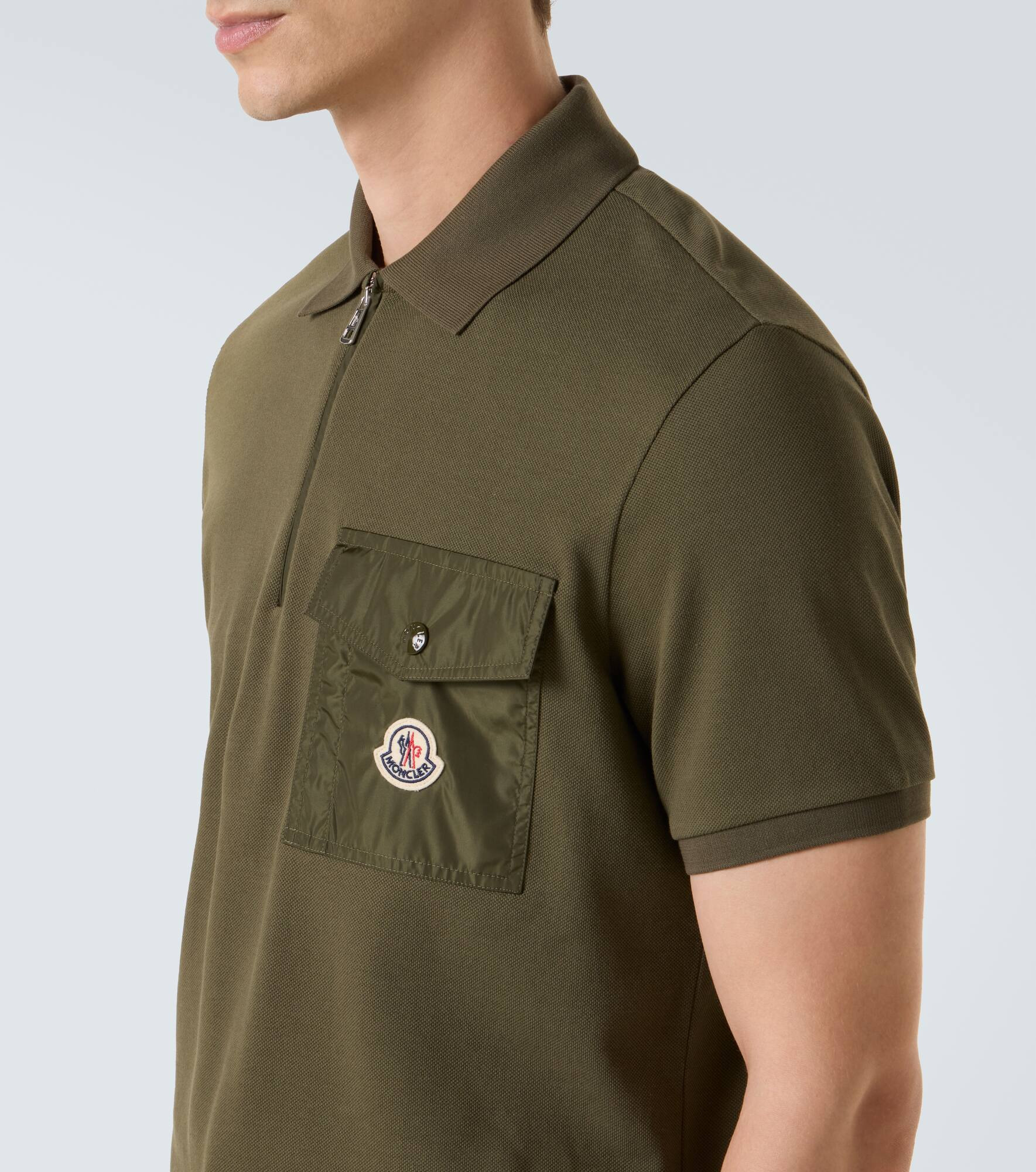Cotton piqué polo shirt - 5