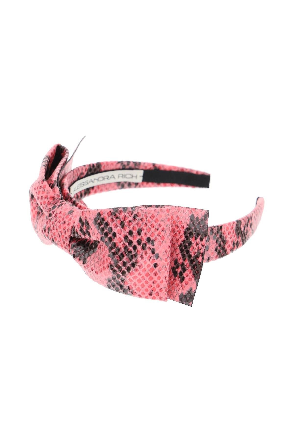 PYTHON PRINT HEADBAND WITH BOW - 4