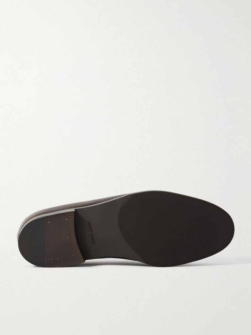 John Lobb Lopez Full-Grain Leather Penny Loafers Brown outlook