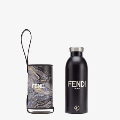 FENDI Flask with gray leather cover outlook