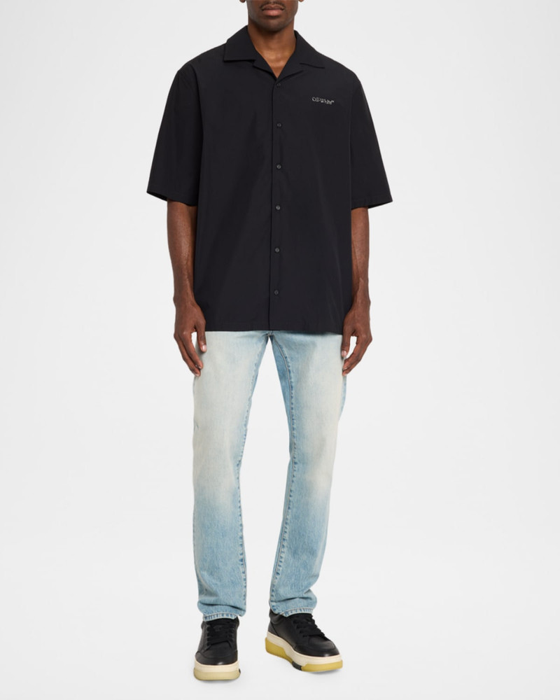 Off-White Men's Logo and Arrows Cotton Short-Sleeve Shirt outlook