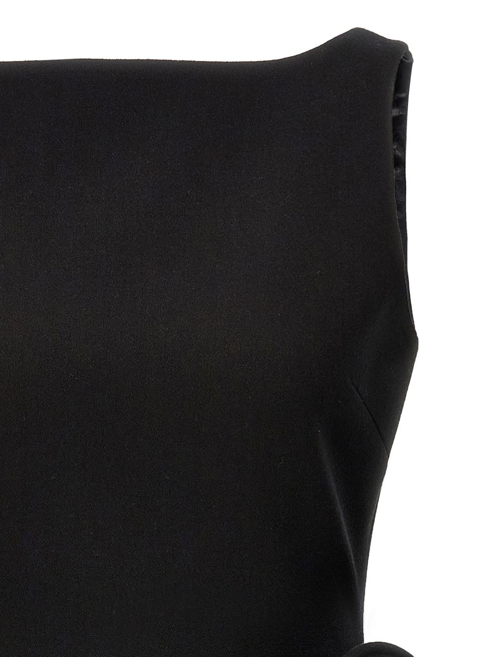 floral-appliqué sheath mini dress - 3