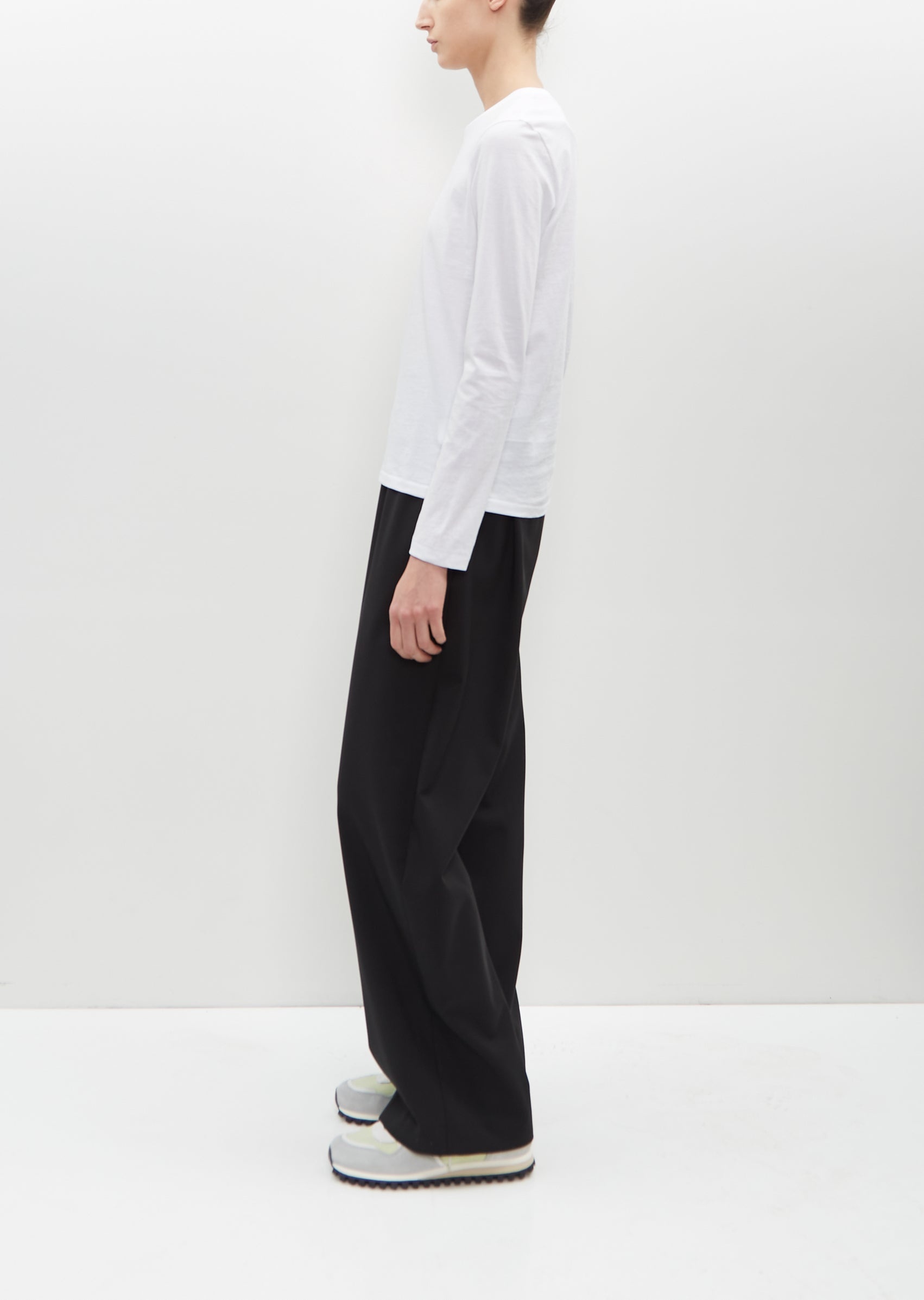 Long Sleeve Mini Boy T-Shirt — Optic White - 3