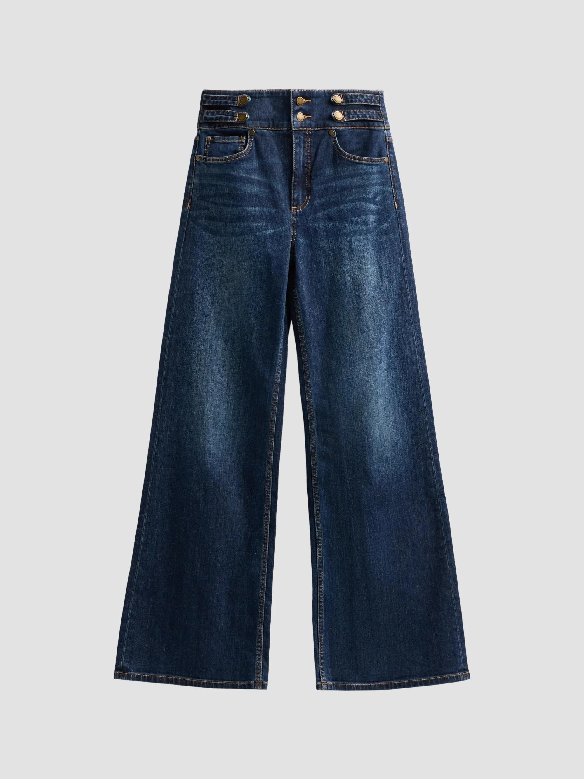 Women's Liv Wide-Leg Jeans - Dark Rinse - 1