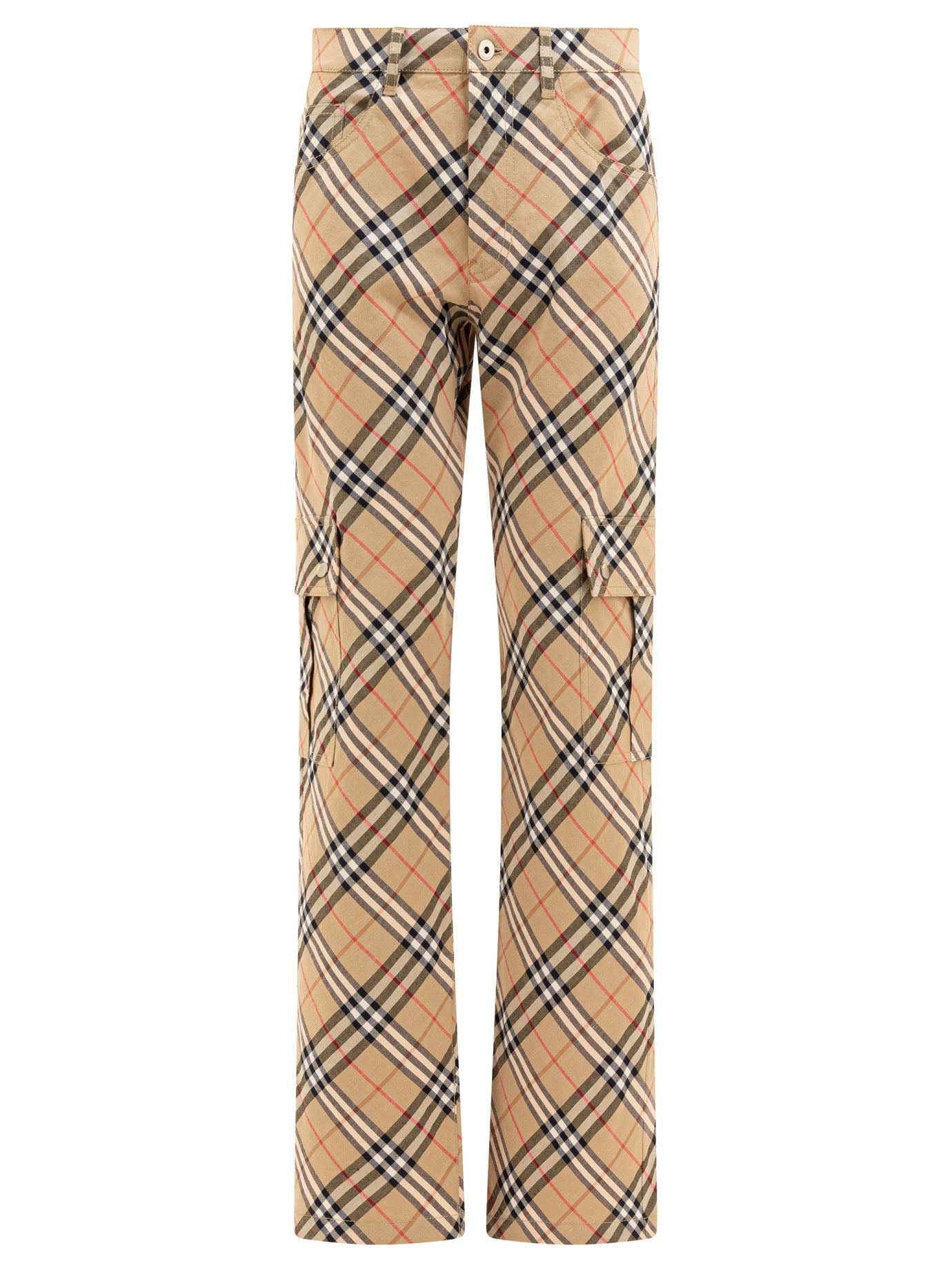 Burberry Women "Check" Cargo Trousers - 1