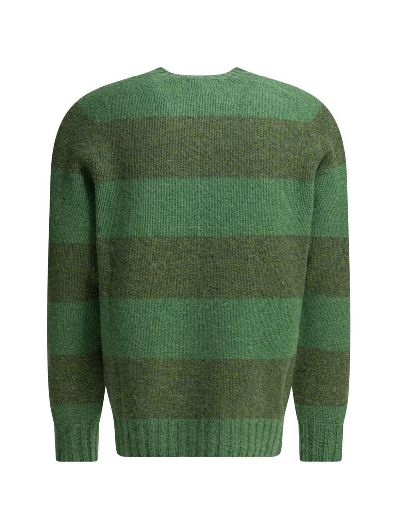 BEAMS PLUS striped crew-neck sweater outlook