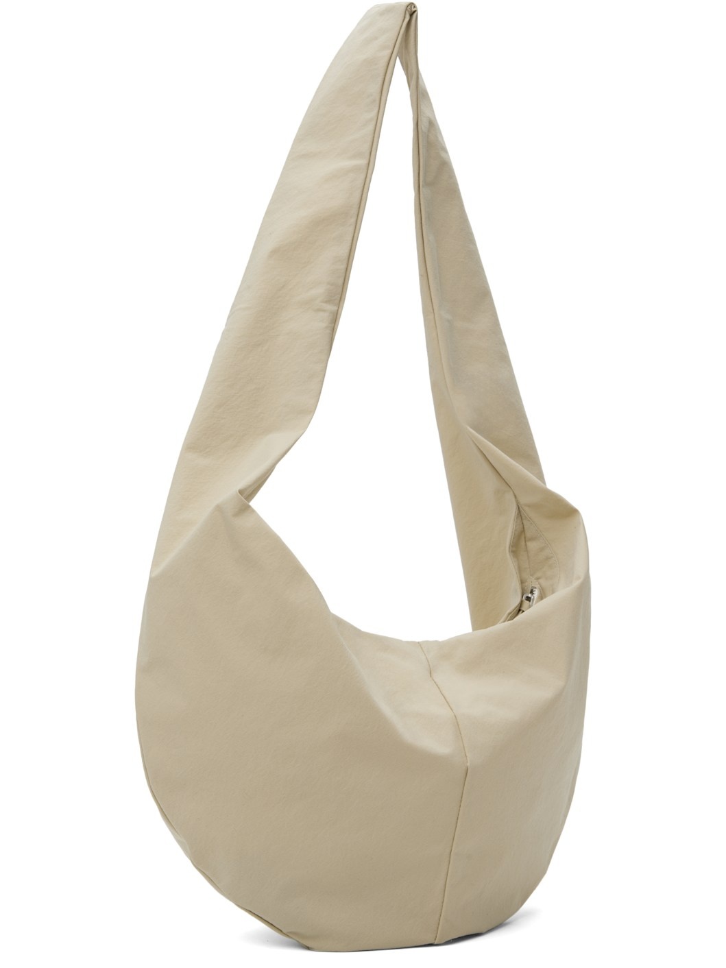 Beige No.250 Crossed Fabric Bag - 2