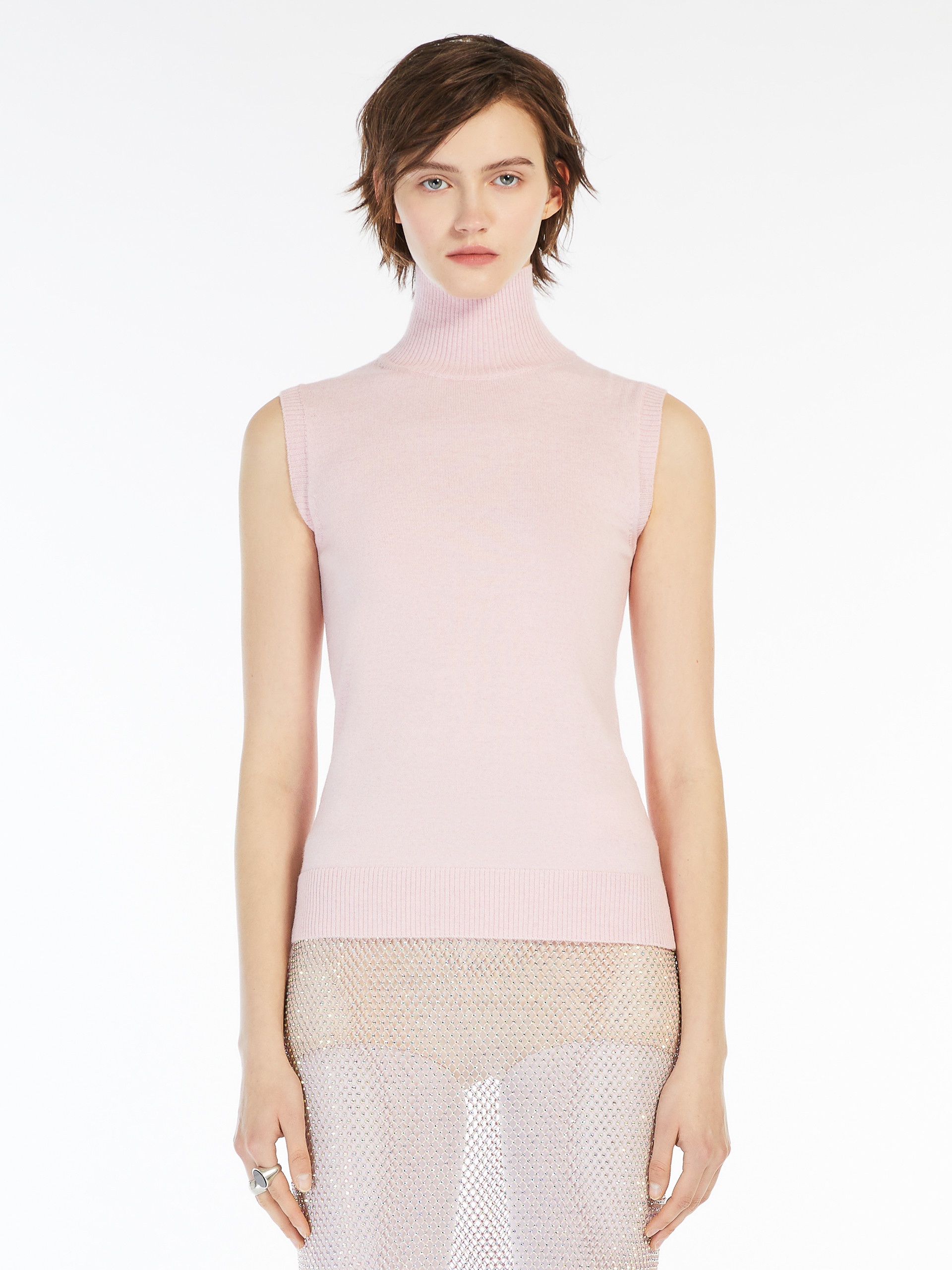 ARDENZA Sleeveless mock polo-neck sweater - 3