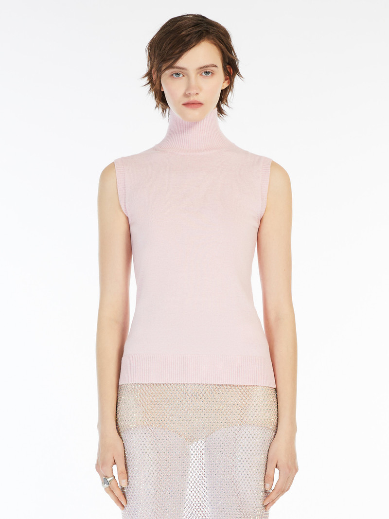 ARDENZA Sleeveless mock polo-neck sweater 3