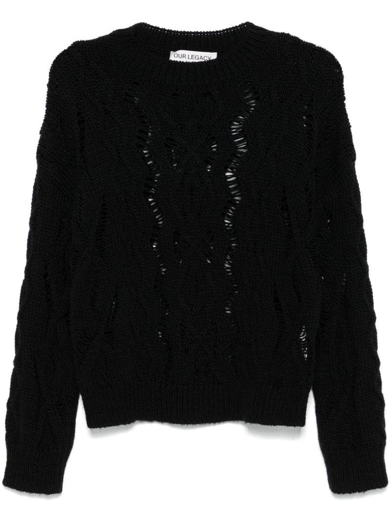cable-knit sweater 1