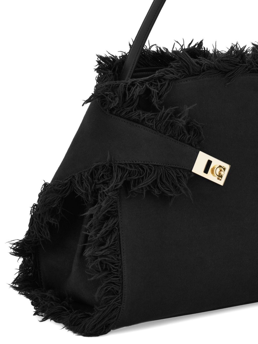 large Hug fringe-detail shoulder bag - 5