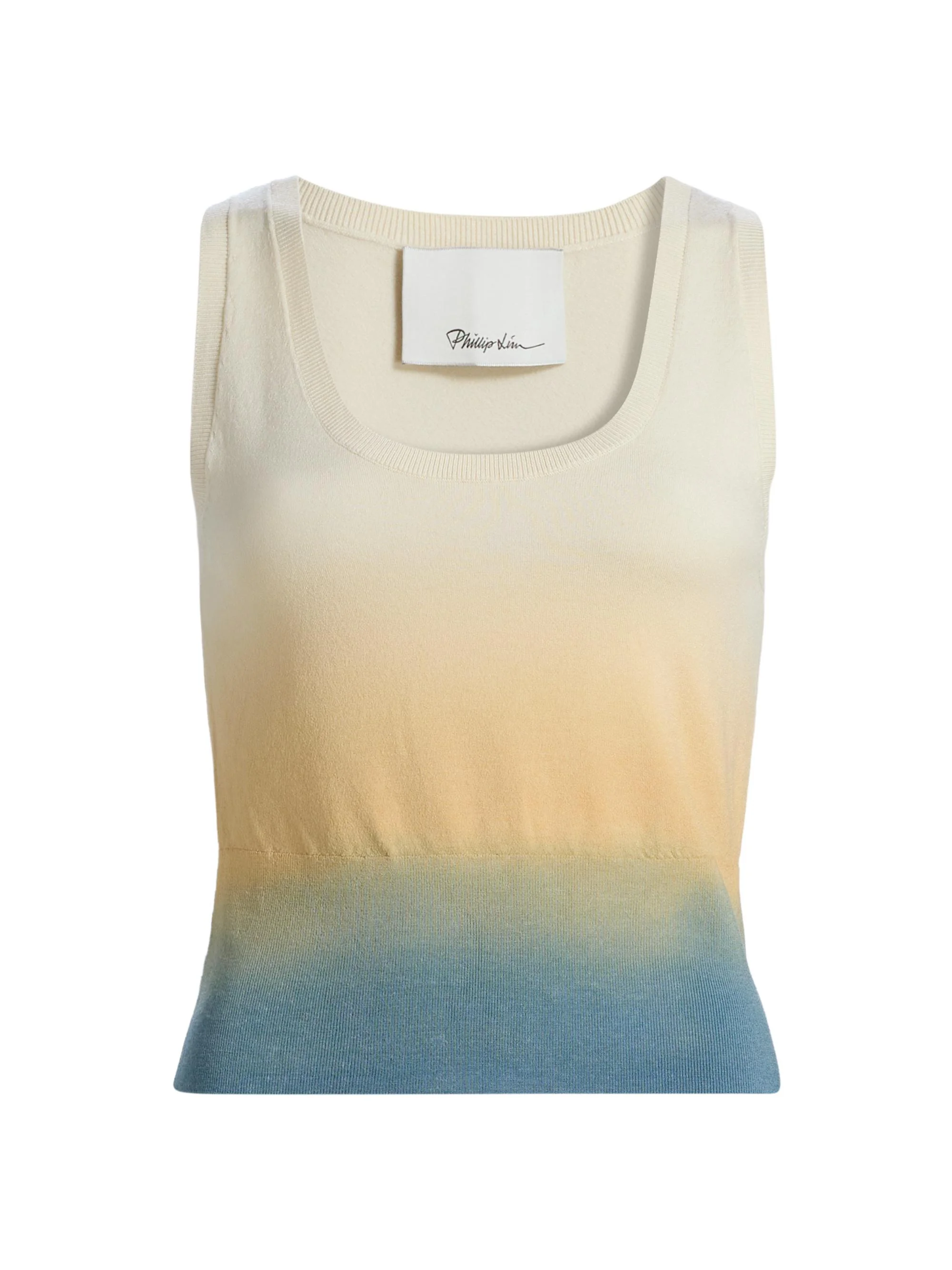 Women's Ombré Knit Scoop Tank - Storm Canyon Multi - 1