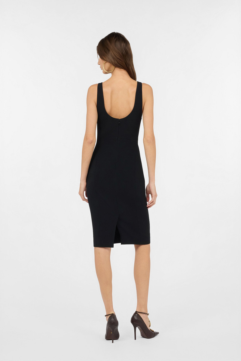 Black Sheath Dress with Snake Detailing 4