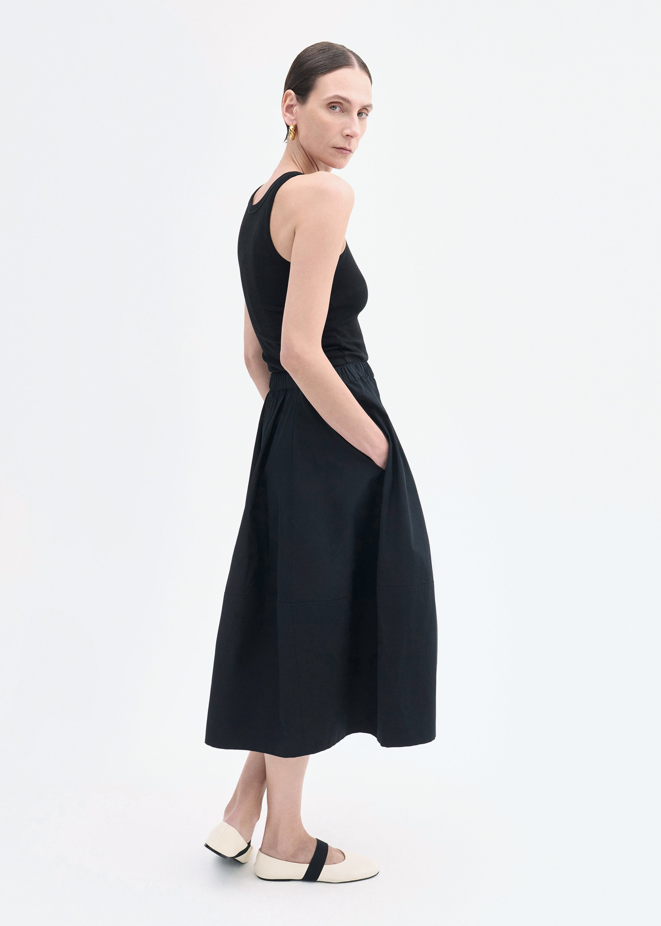 Full Skirt in Cotton Poplin - 2