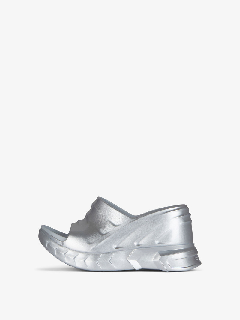 Givenchy MARSHMALLOW WEDGE SANDALS IN RUBBER outlook