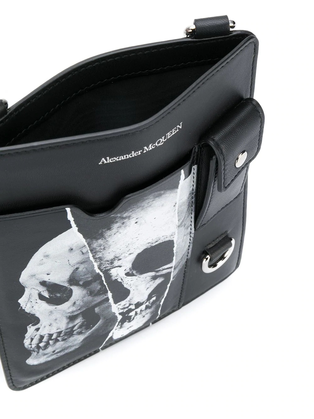 skull print shoulder bag - 5