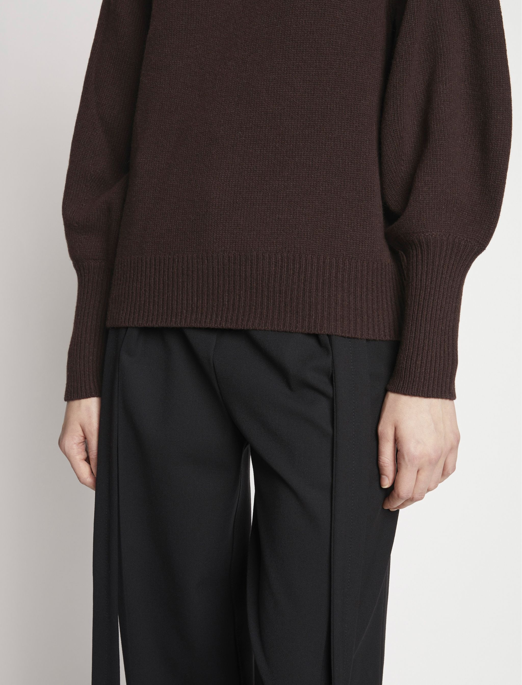 Eco Cashmere Balloon Sleeve Sweater - 6