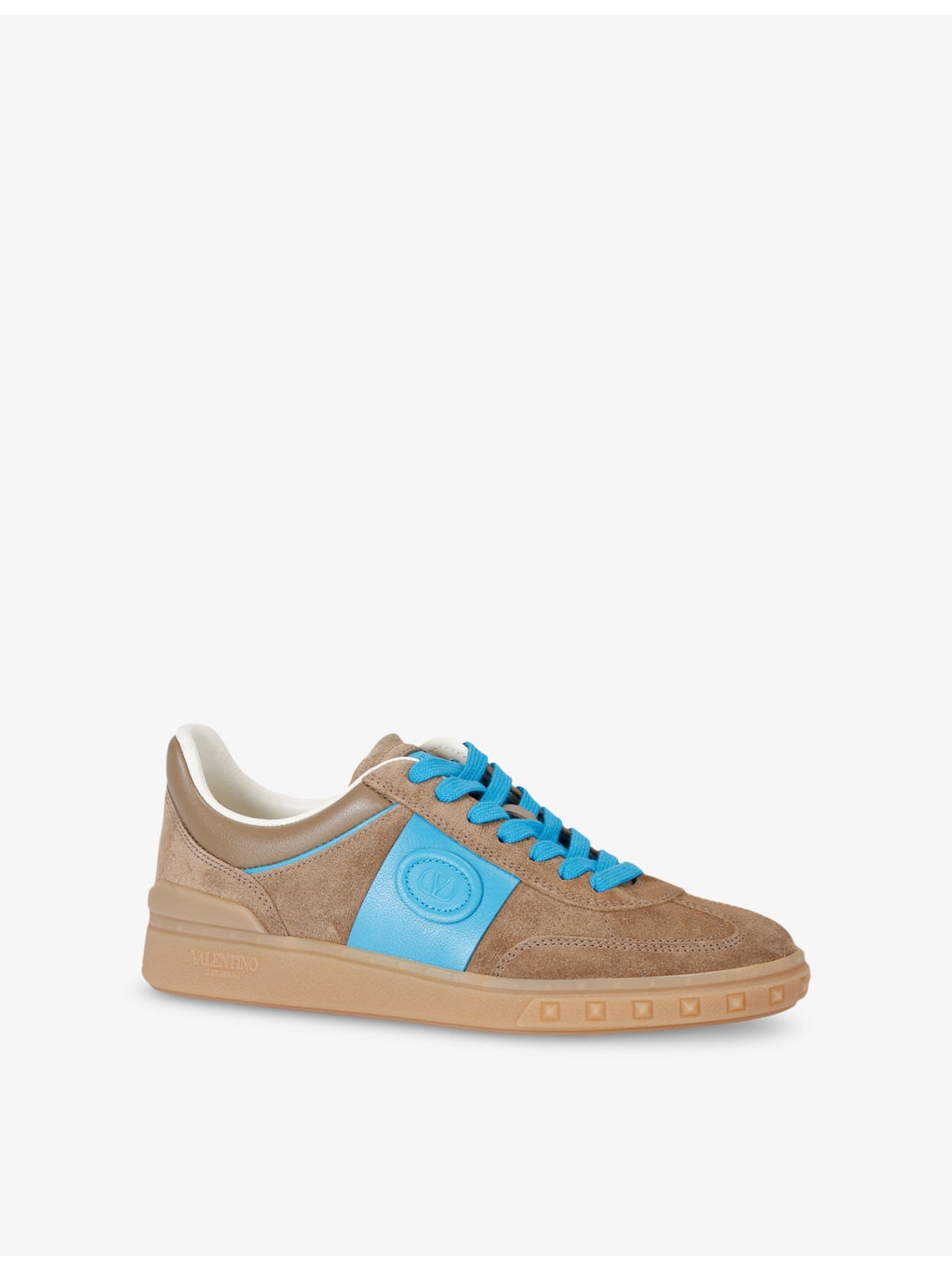 Upvillage Branded Leather Low-Top Trainers - 3