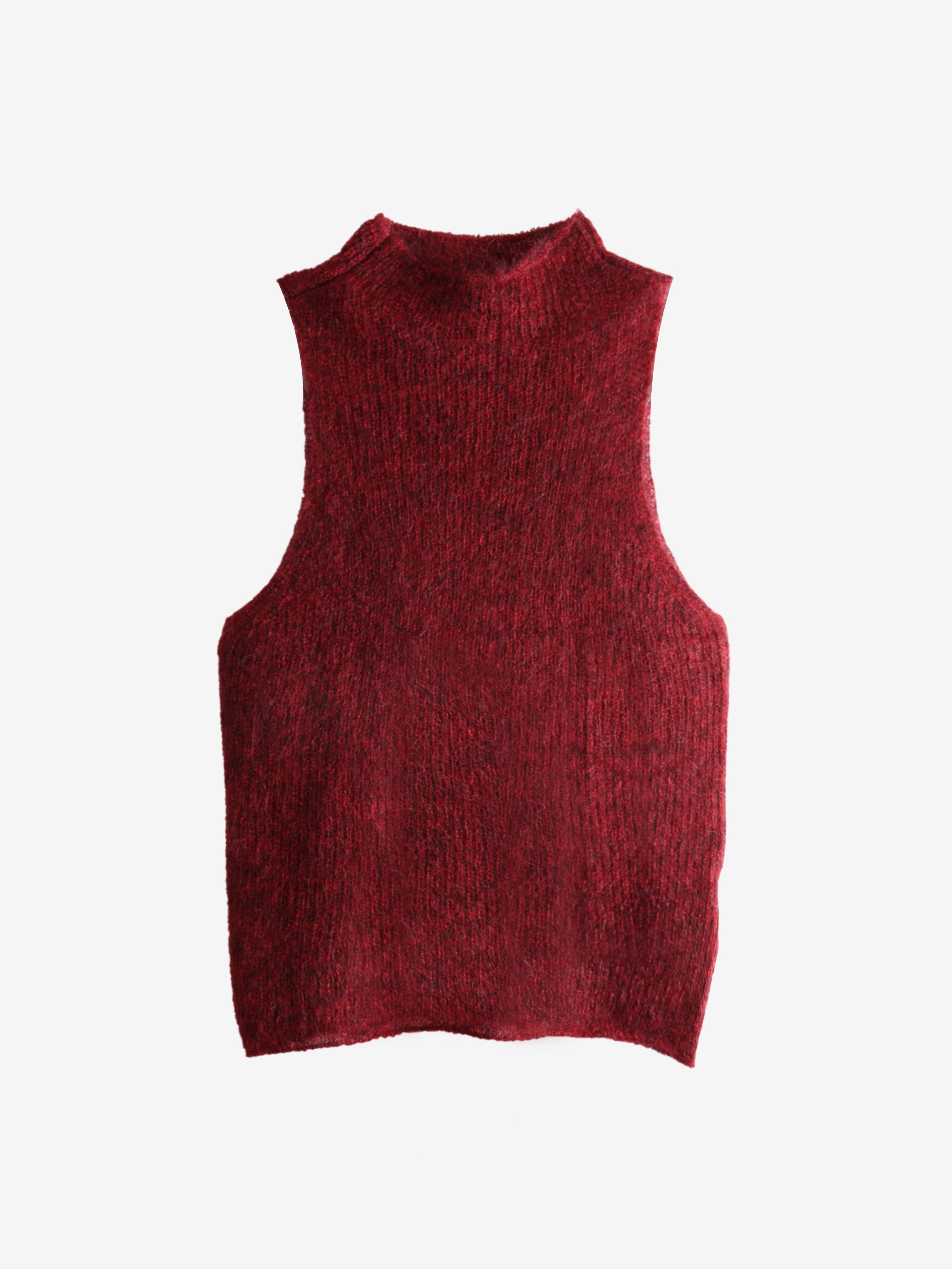 AMOMENTO - Women Sheer Sleeveless Top - 4