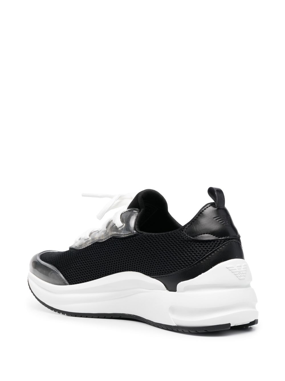 transparent-detail low-top sneakers - 3