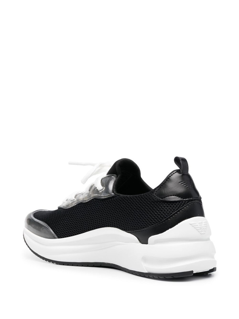 transparent-detail low-top sneakers 3