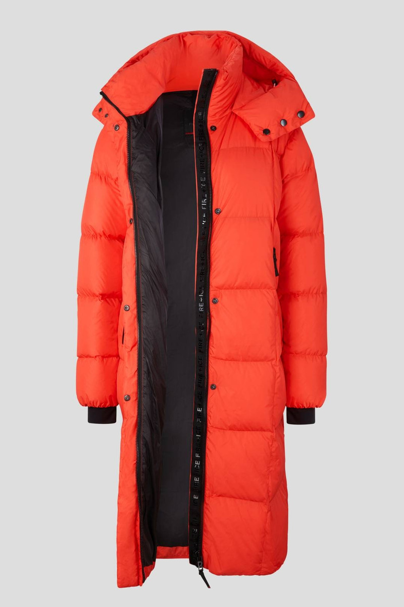 BARNA QUILTED COAT IN RED 2