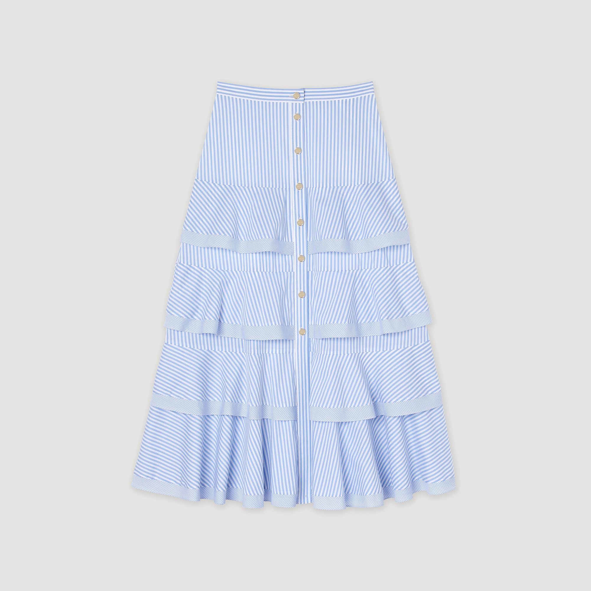 Long striped skirt - 1