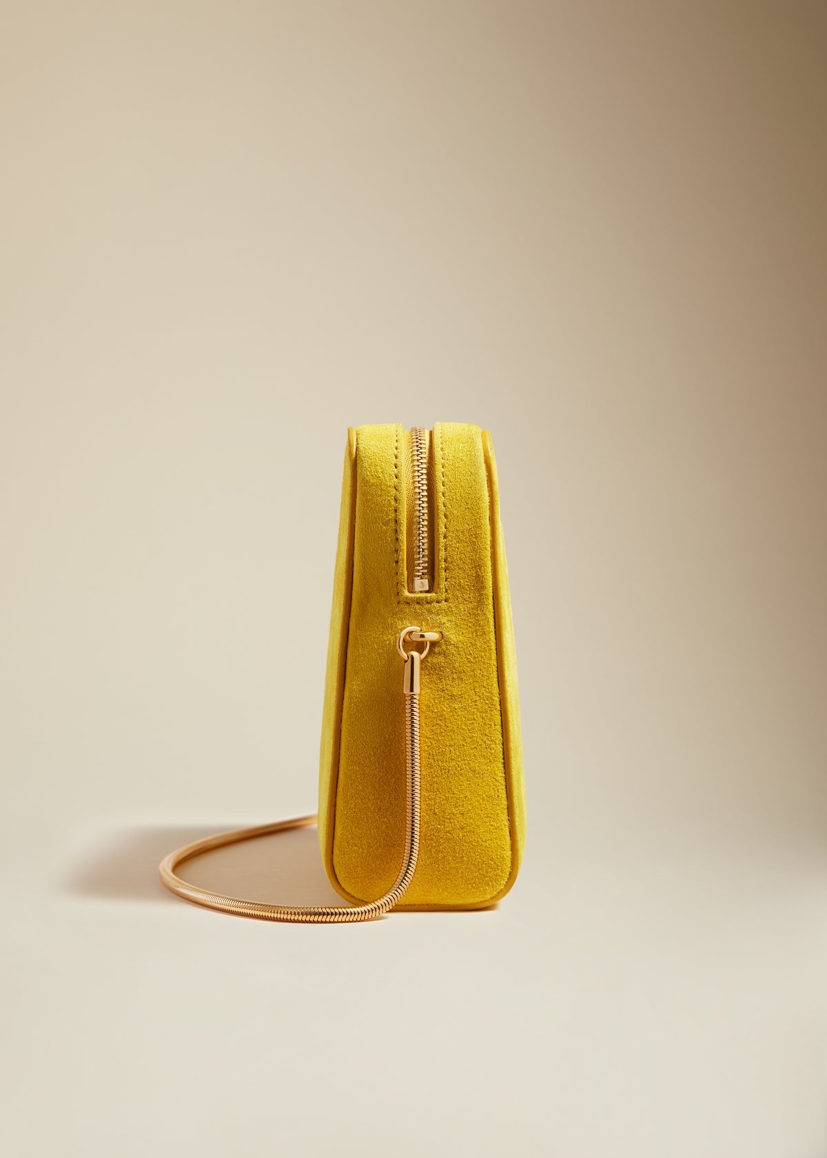 The Anna Crossbody Bag in Lemon Suede - 3