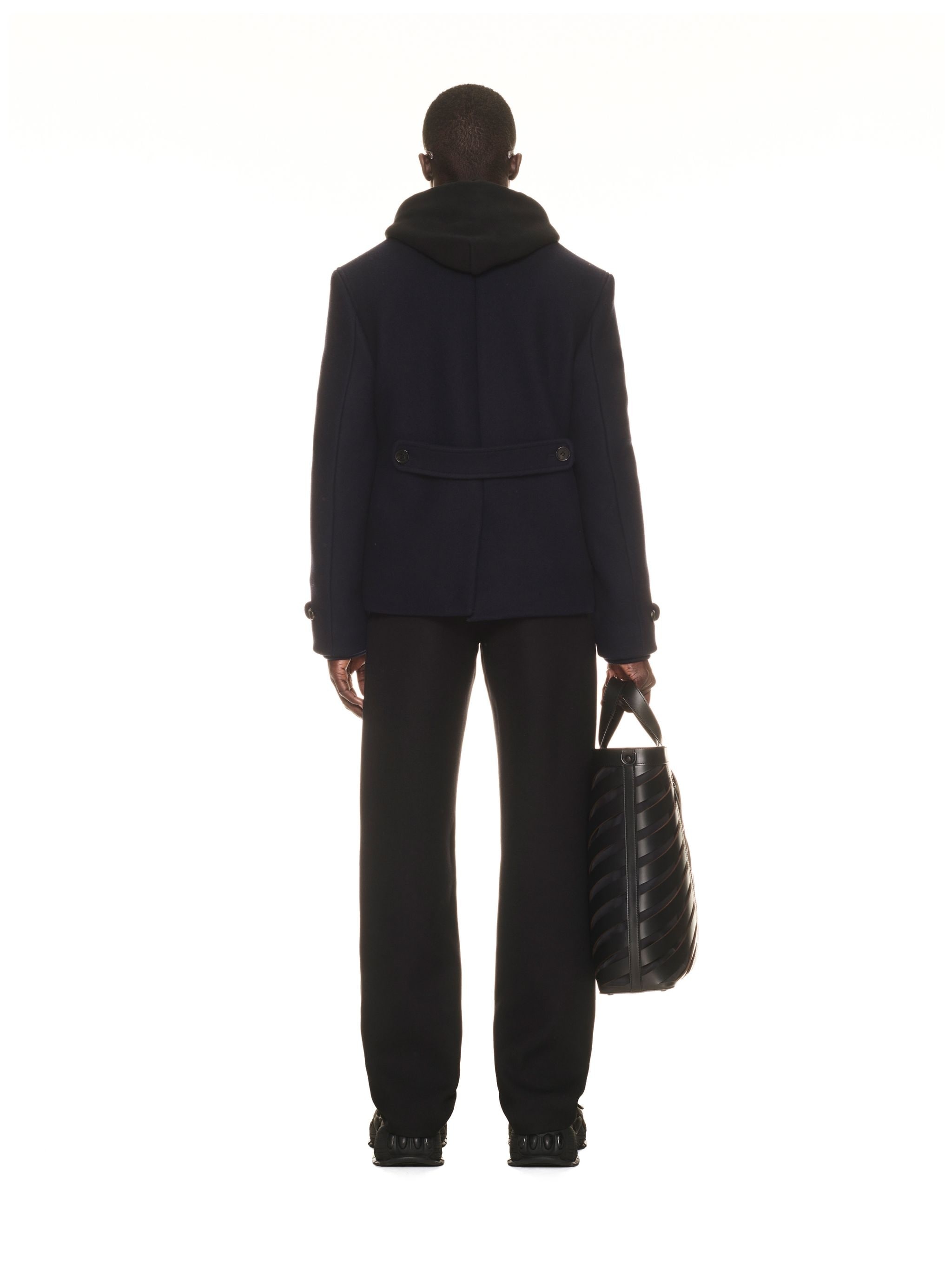 Arr Emb Double Wool Peacoat Sierra Leone - 4