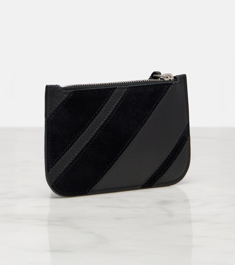 PHOEBE PHILO Leather and suede card holder outlook