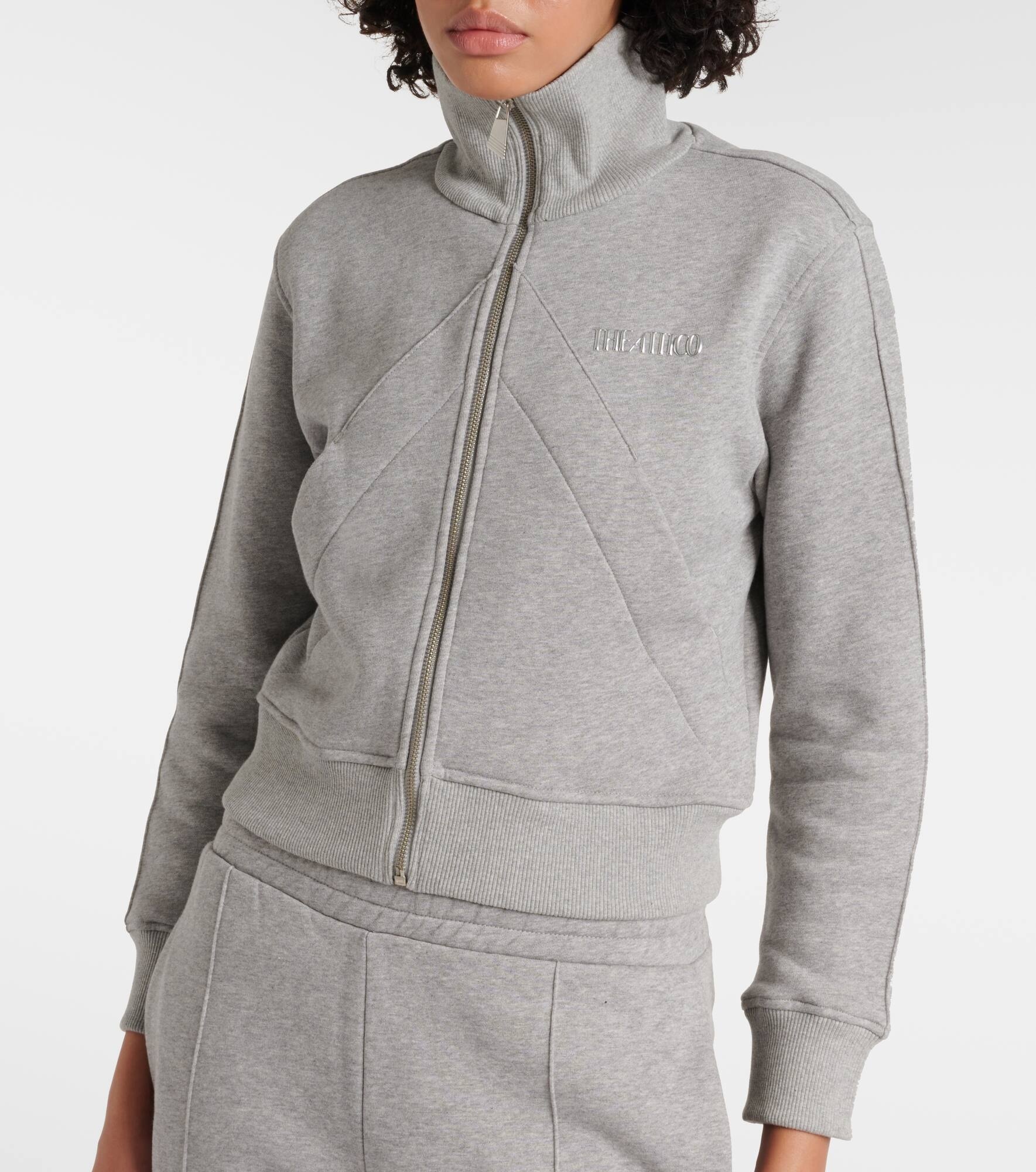 Cotton fleece track jacket - 4