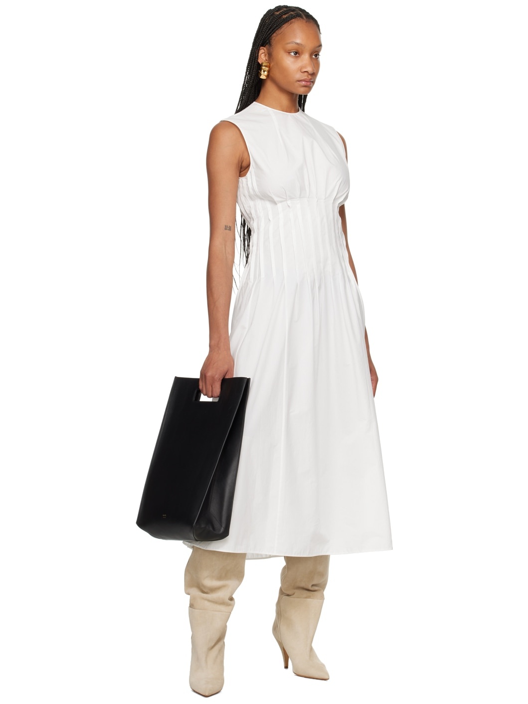 White 'The Wes' Maxi Dress - 4