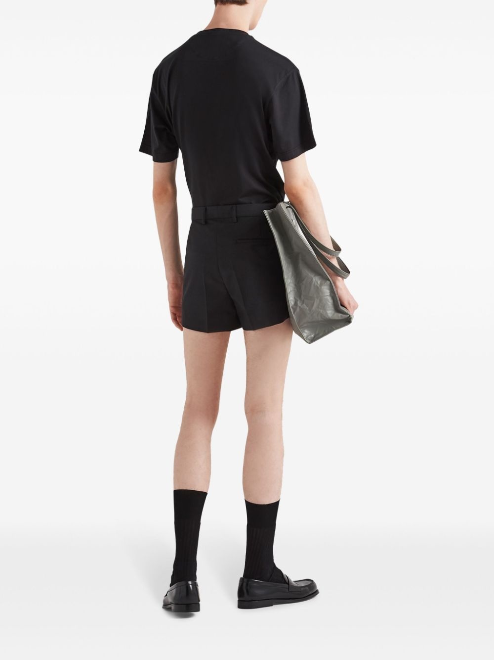 logo-patch cotton T-shirt - 3