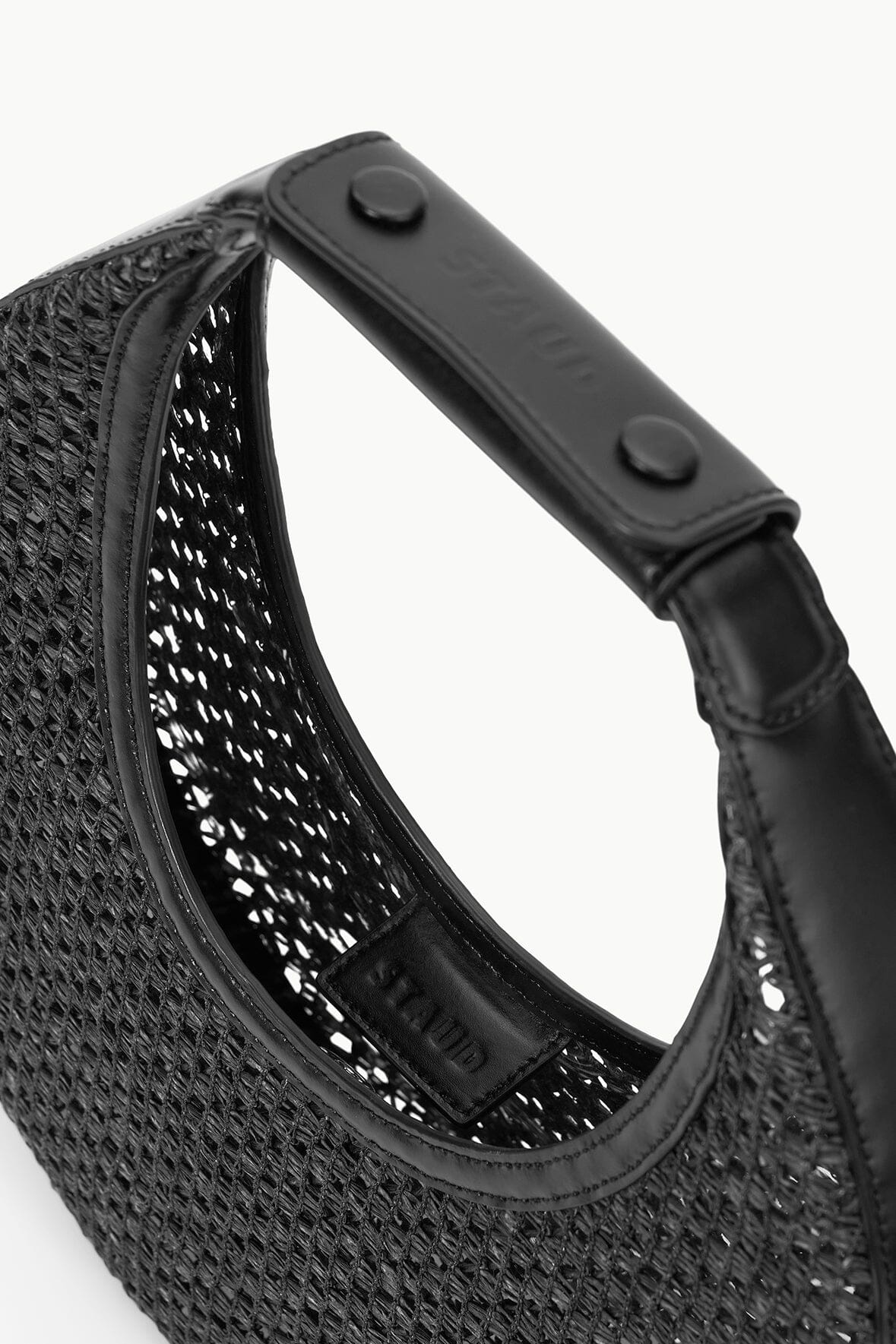 STAUD MOON WOVEN BAG BLACK - 5