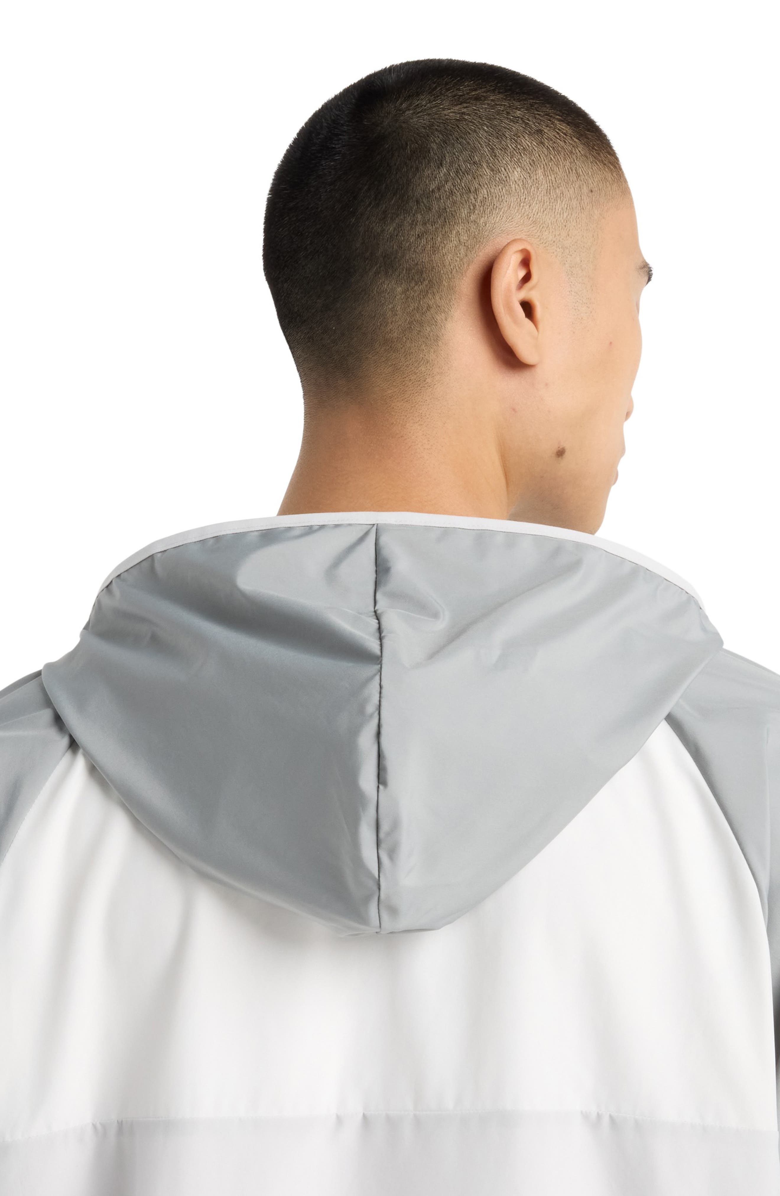 New Balance Athletics Packable Water Resistant Hooded Jacket in Slate Grey at Nordstrom - 7