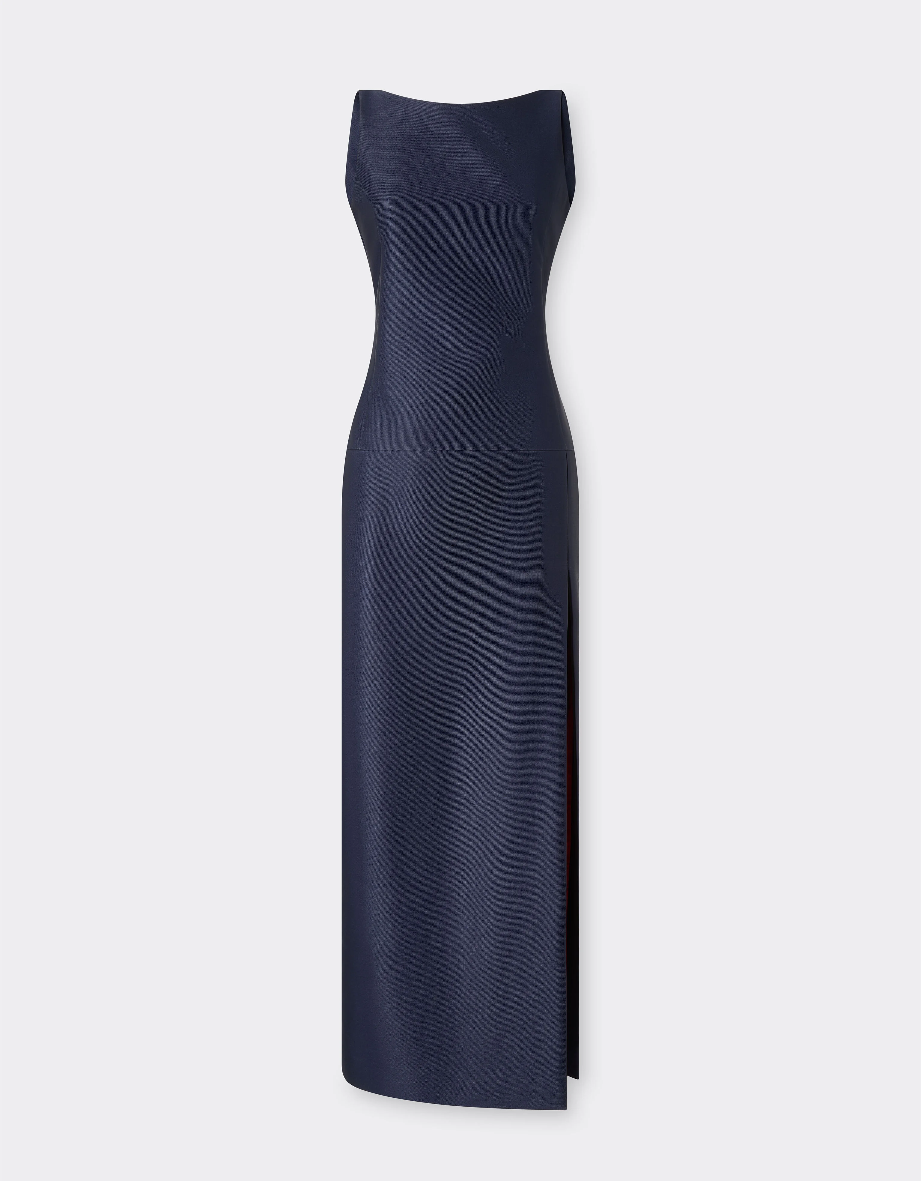 Long dress in technical gabardine - 1