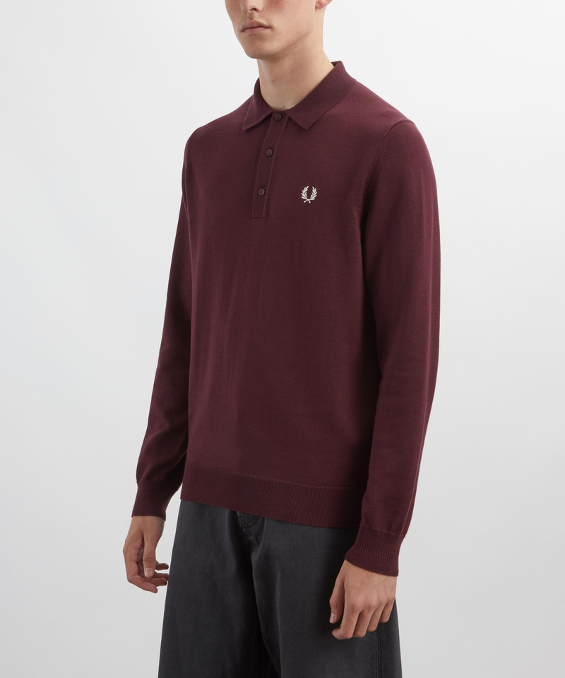 Fred Perry Classic Knitted Long-Sleeve Shirt outlook
