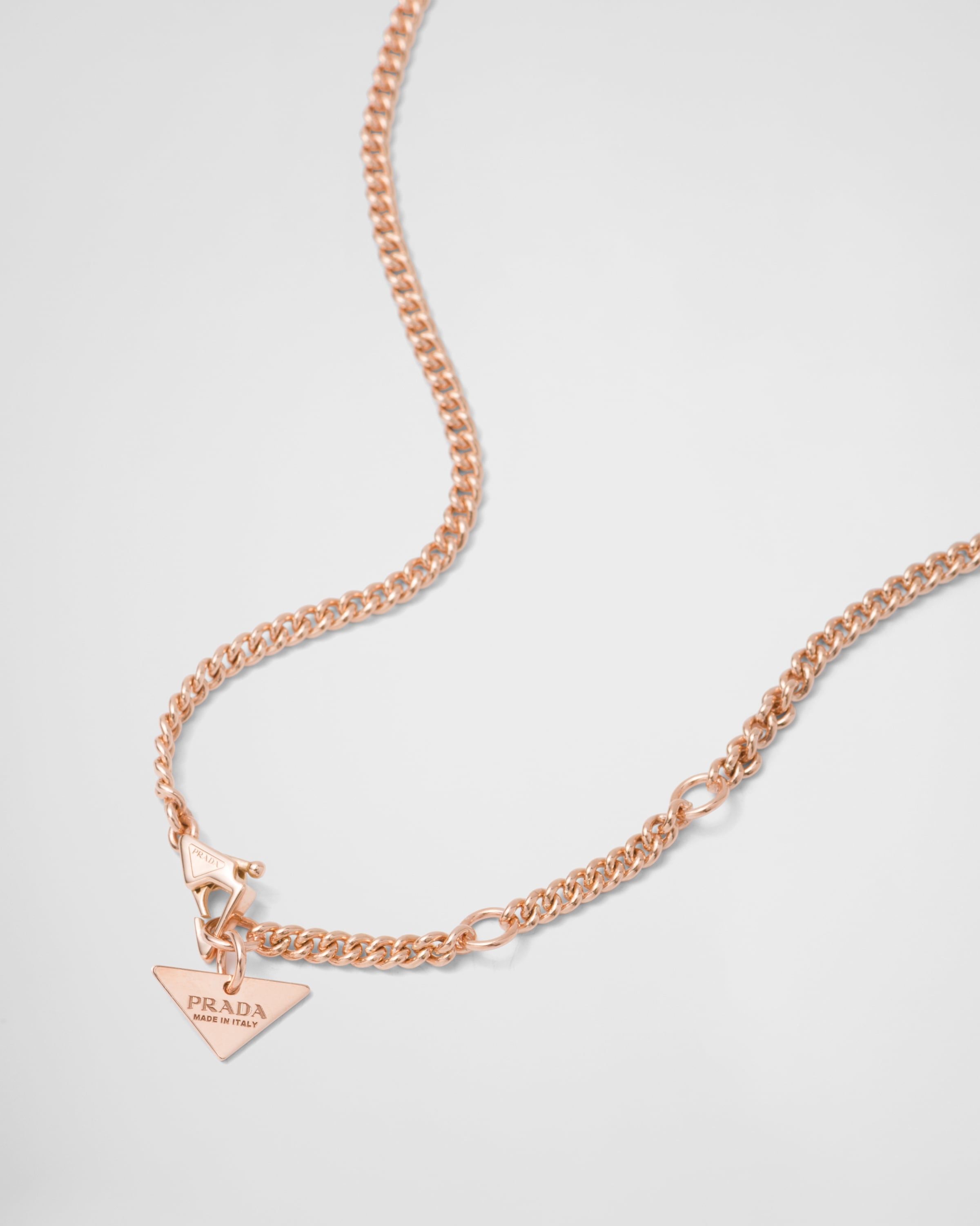 Eternal Gold pendant necklace in pink gold with diamonds and mother-of-pearl - 7