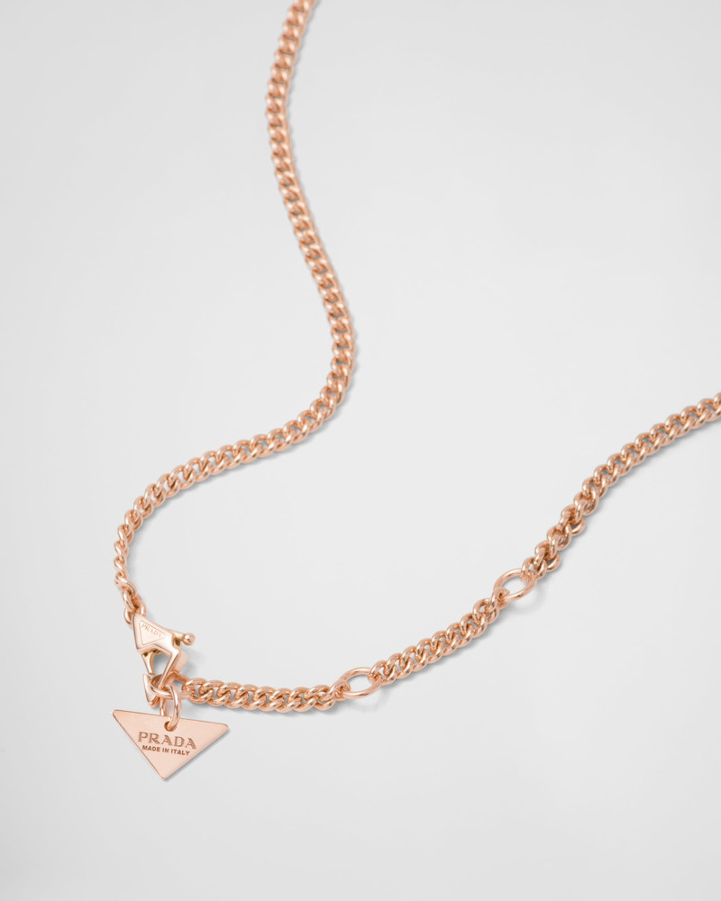 Eternal Gold pendant necklace in pink gold with diamonds and mother-of-pearl 7