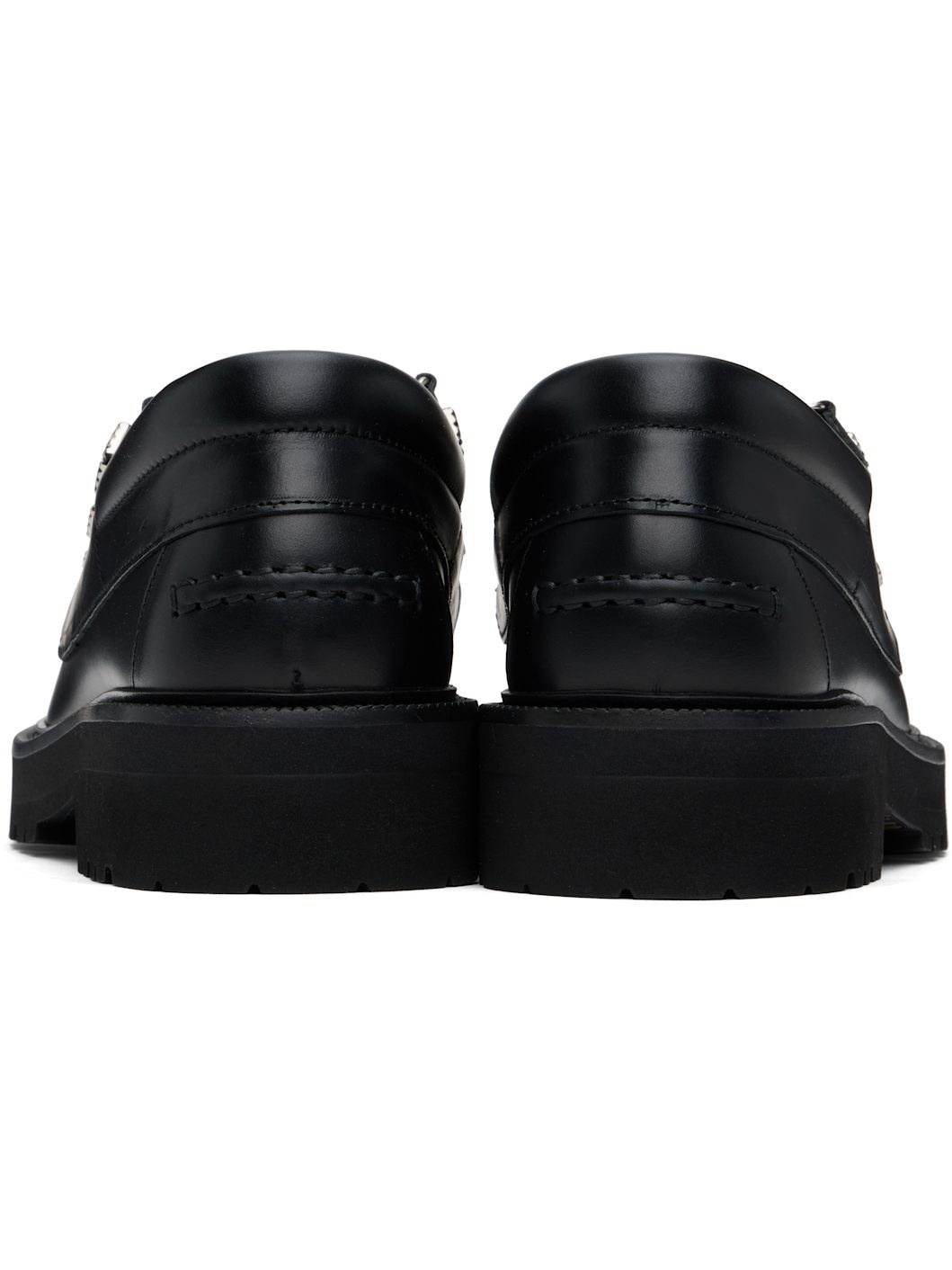 Black Hard Leather Derbys - 2