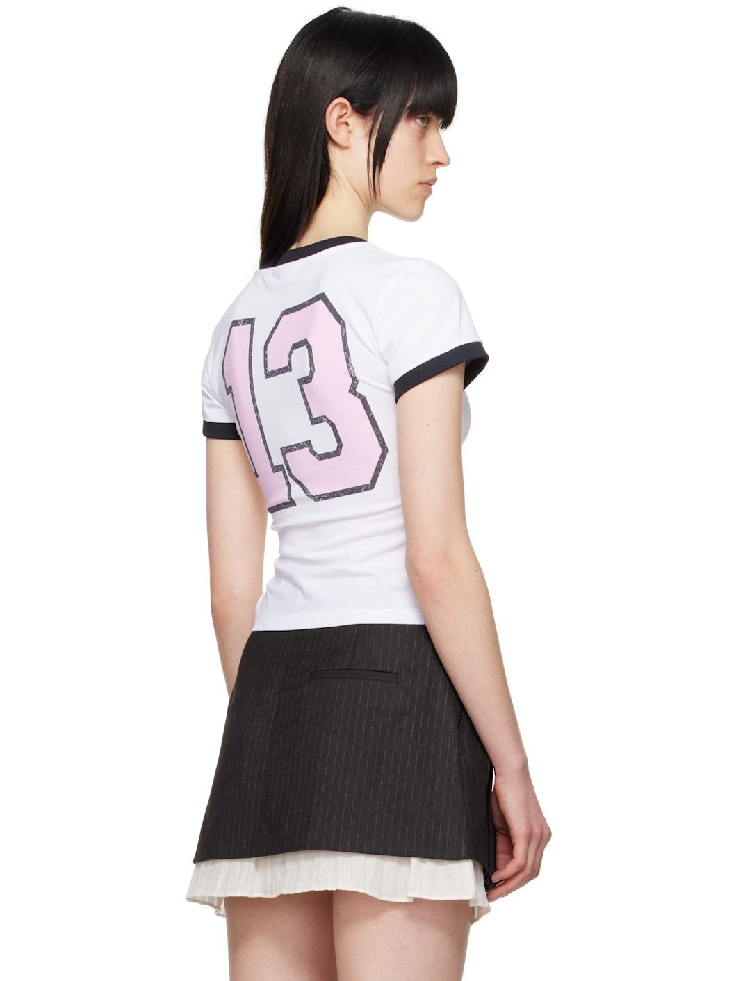 White Basic Jersey Witch Small T-shirt - 3
