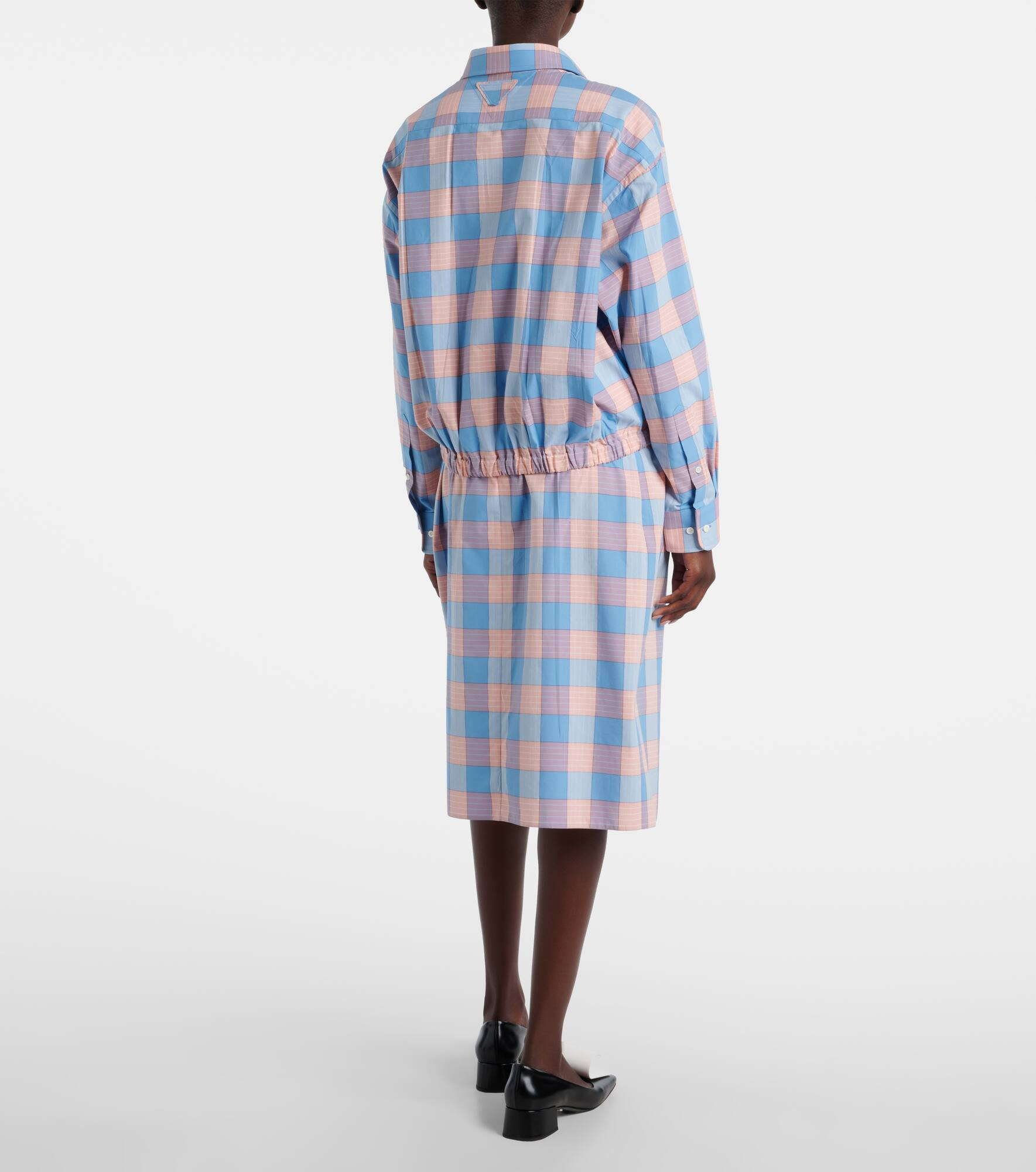 Checked cotton poplin shirt - 3