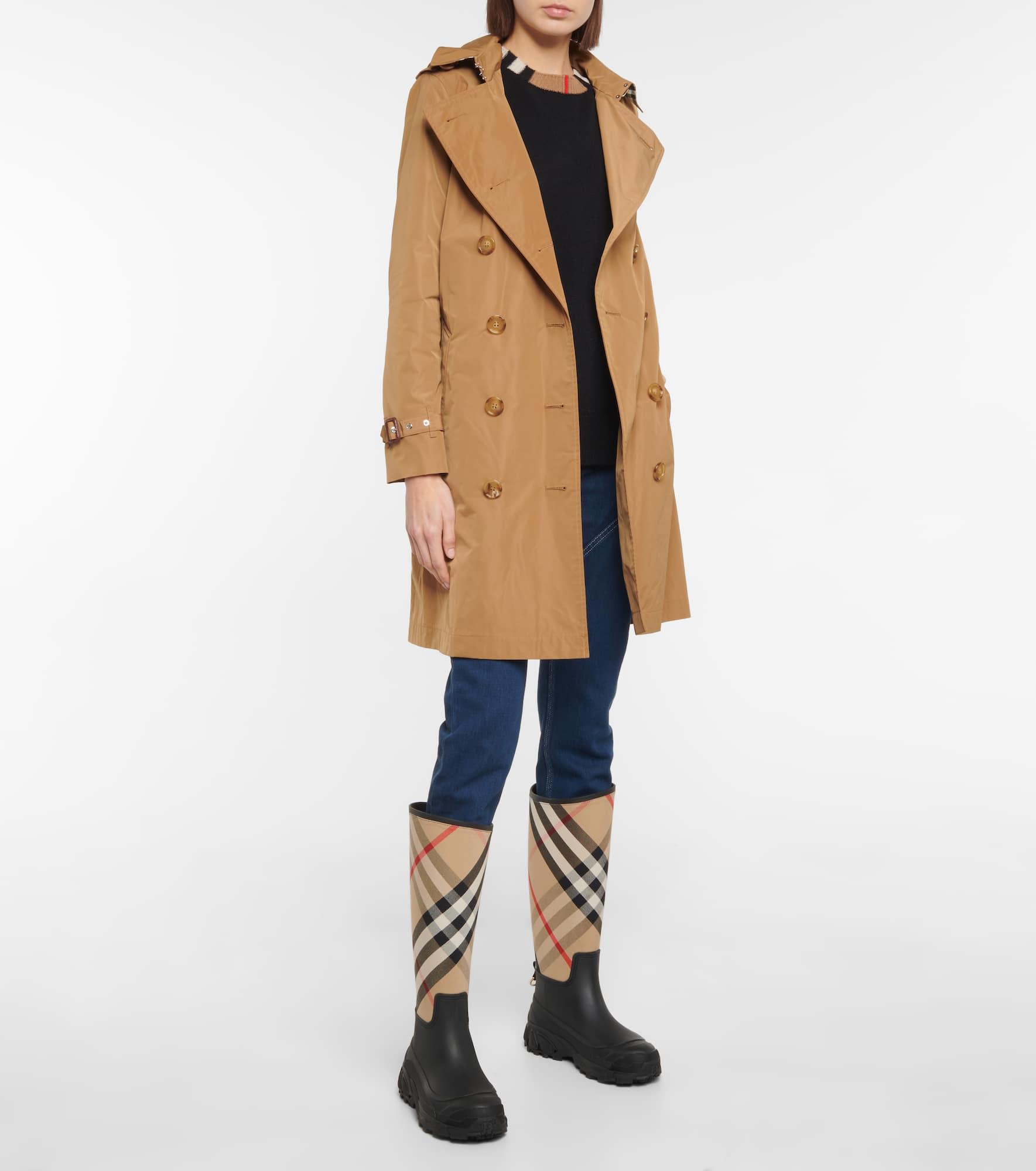 House Check rubber rain boots - 2