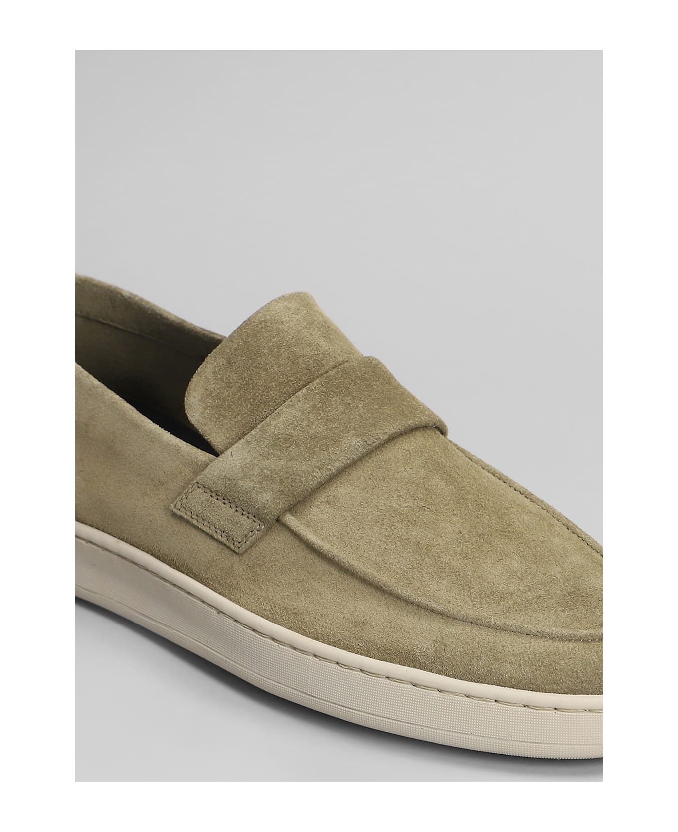 Herbie 001 Loafers In Green Suede - 5