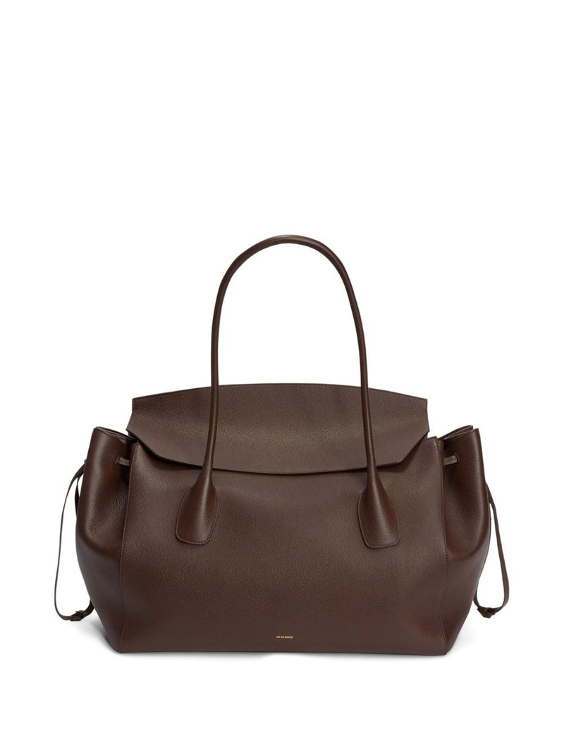 Jil Sander grained leather voyage handbag outlook