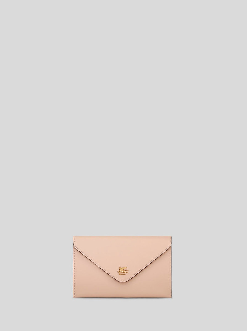 LEATHER CLUTCH BAG WITH PEGASO 1