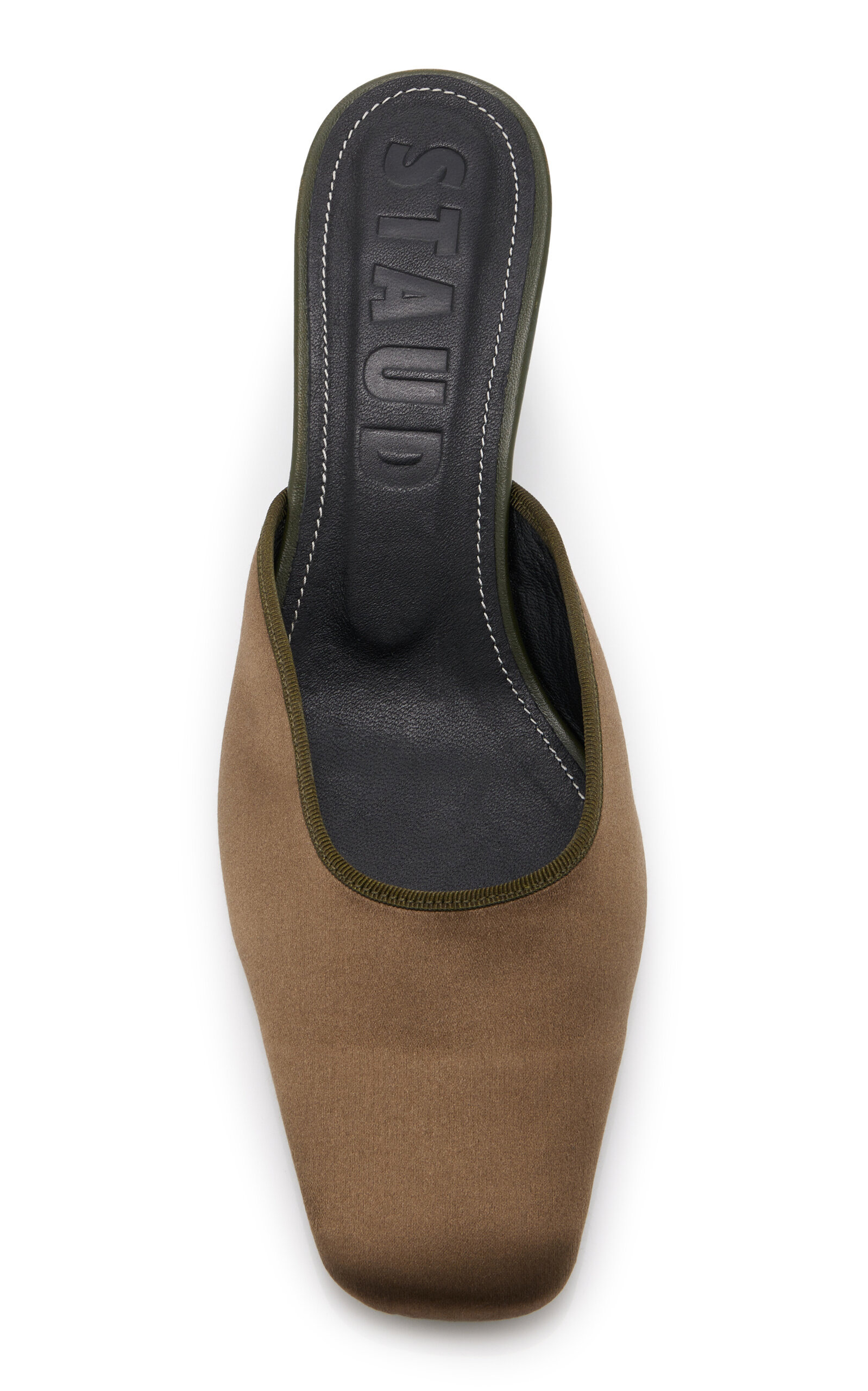 Otto Satin Mules green - 3