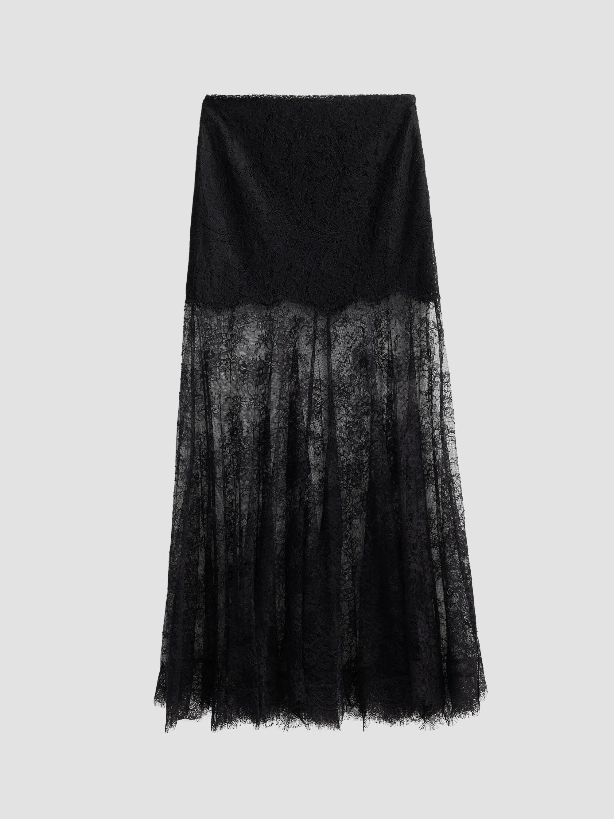 Women's Carline Lace Maxi Skirt - Black - 1