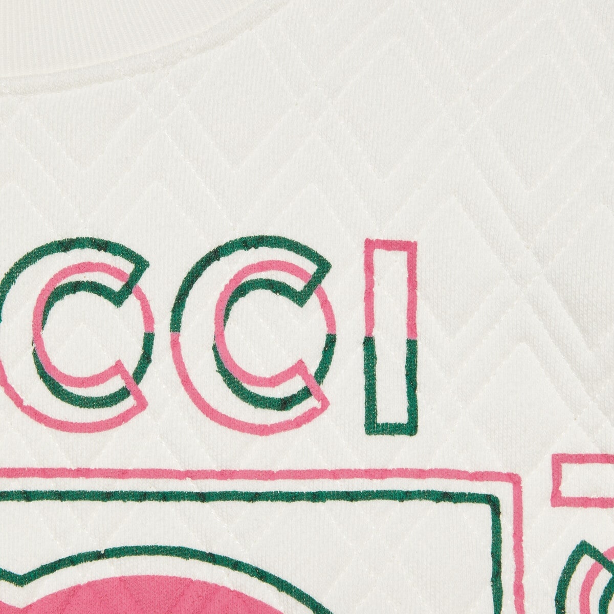 Gucci vintage logo quilted sweatshirt - 4