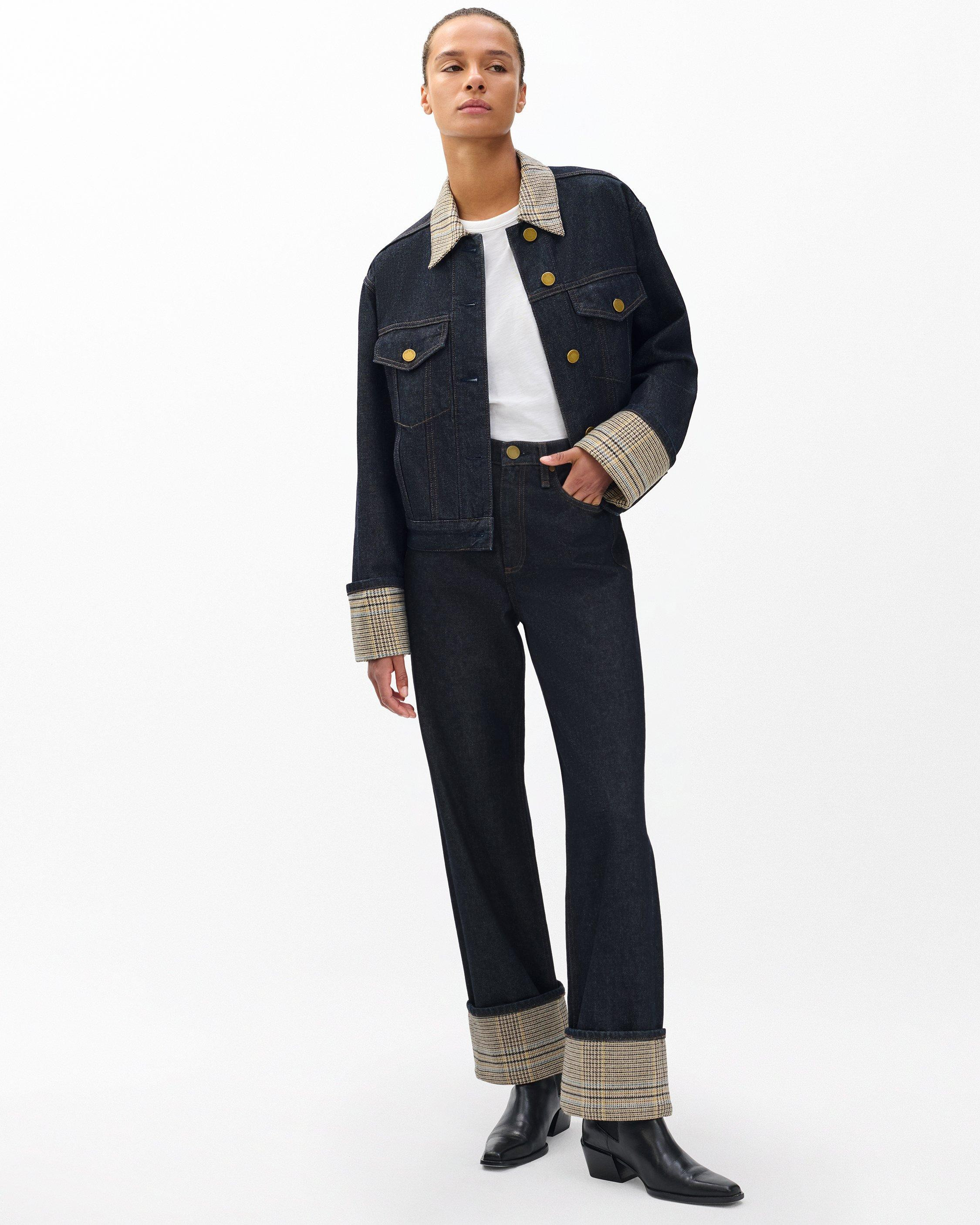 Harriet Denim Trucker Jacket
Lightweight Rigid in Twilight Combo - 3